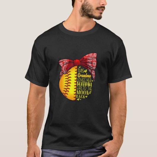 Deze oma houdt van haar Softball Girl Softba T-shirt (Voorkant)