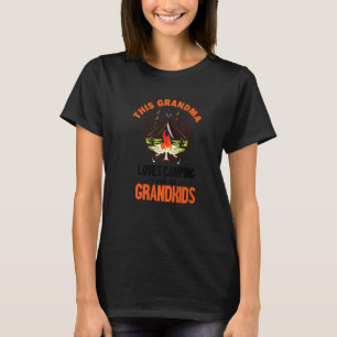 Deze oma houdt van kamperen met haar kleinkinderen t-shirt
