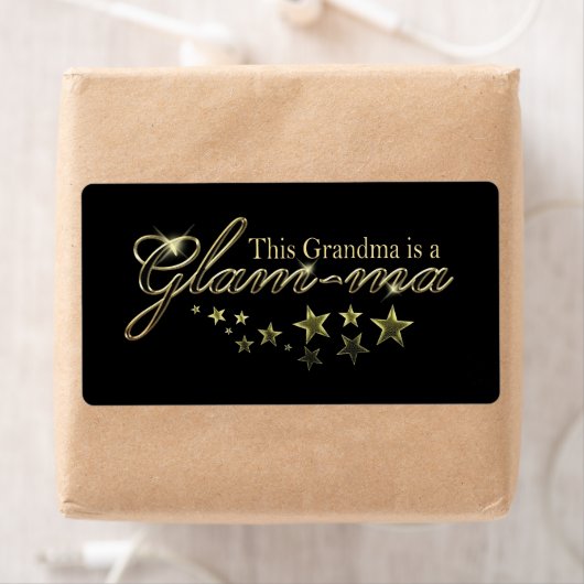 Deze oma is een Glam-ma Etiket (Insitu)
