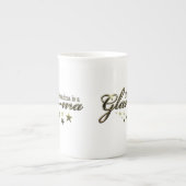 Deze oma is een Glam-ma Porselein Kop (Voorkant)