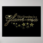 Deze oma is een Glam-ma Poster (Voorkant)