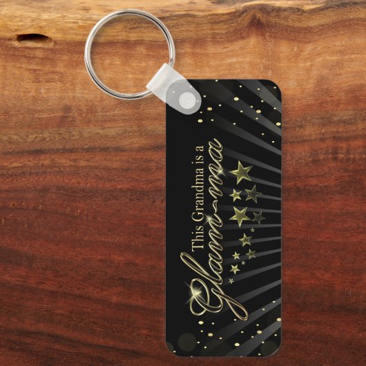 Deze oma is een Glam-ma Sleutelhanger (Voorkant)