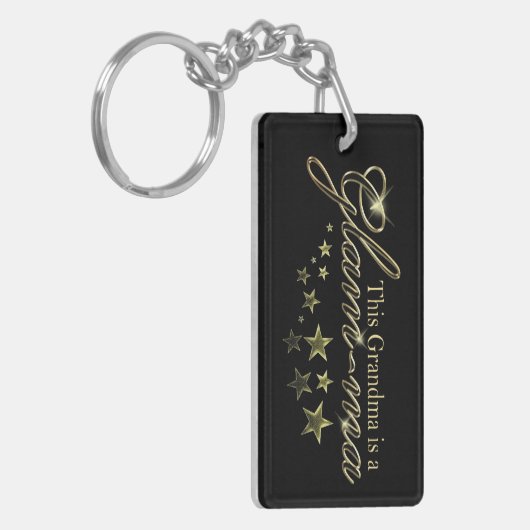 Deze oma is een Glam-ma Sleutelhanger (Voorkant Links)
