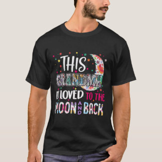 Deze oma is geliefd op de maan en terug cadeau voo t-shirt