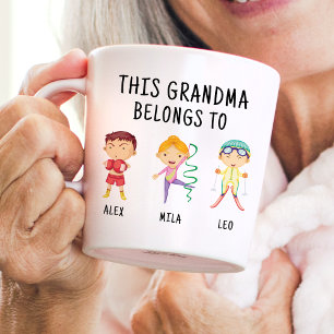 Deze oma is van 3   Kinder namen Funny Gift Koffiemok