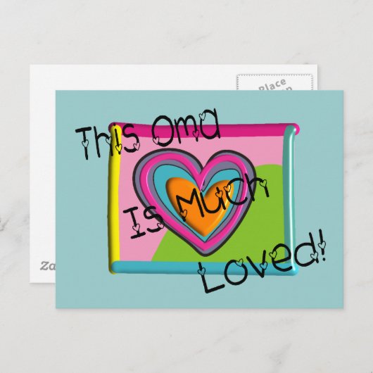 Deze OMA-MERK LIGT ERG. Briefkaart (Voorkant / Achterkant)