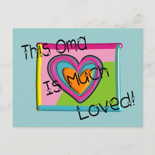 Deze OMA-MERK LIGT ERG. Briefkaart (Voorkant)