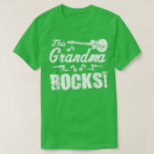 Deze oma Rocks T Guitar Rock in Roll Funny Te T-shirt (Design voorkant)