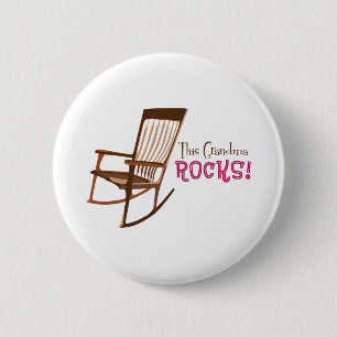 Deze oma wiegt ronde button 5,7 cm