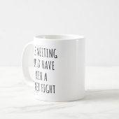 Deze ontmoeting had een grappig straatgevecht kunn koffiemok (Voorkant links)