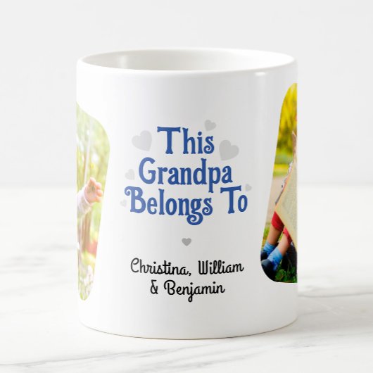 Deze opa is van de namen van kinderen Aangepaste f Koffiemok