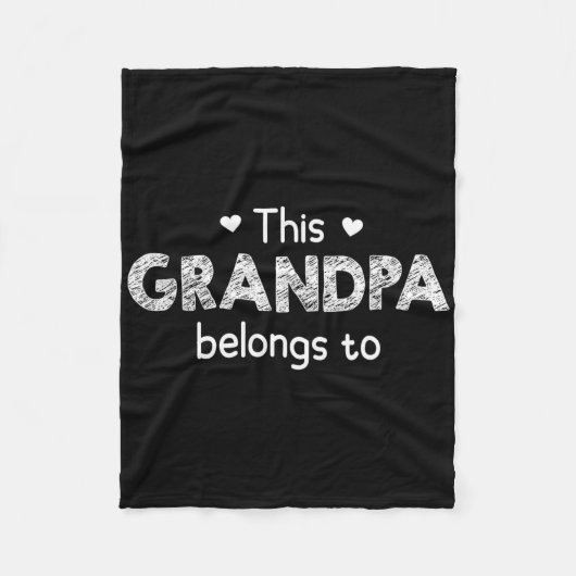 Deze opa is van - Met aanpasbare grootouder ruimte Fleece Deken (Voorkant)
