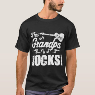 Deze opa rockt gitaar rock n roll grappig t-shirt
