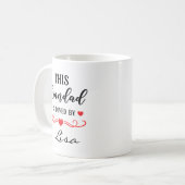 Deze opa wordt bemind gepersonaliseerde mok cadeau (Voorkant links)