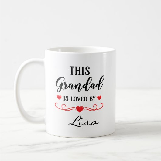Deze opa wordt bemind gepersonaliseerde mok cadeau (Links)