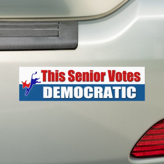 Deze opperste stemmers democratisch bumpersticker (Op auto)