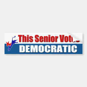 Deze opperste stemmers democratisch bumpersticker