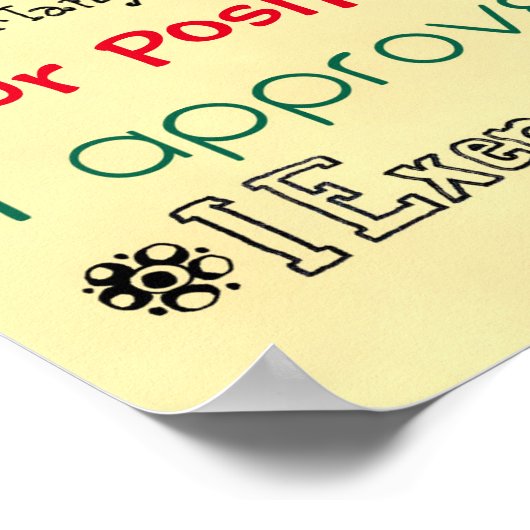 Deze organische bevestiging aanpassen poster (Hoek)