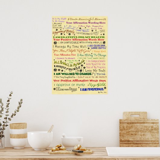 Deze organische bevestiging aanpassen poster (Keuken)