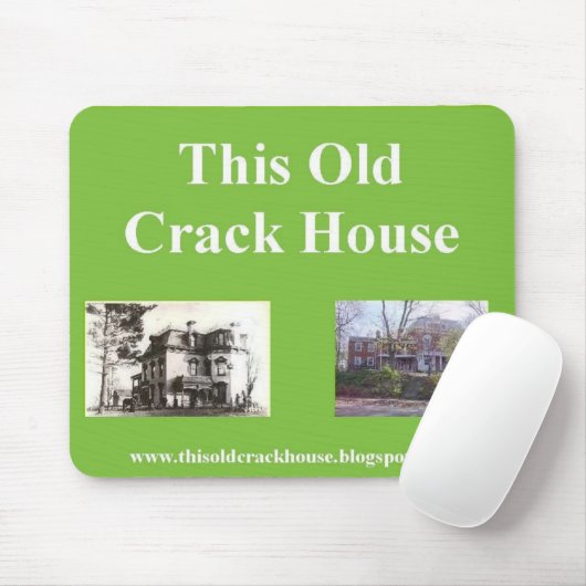 Deze oude Crack House mousepad Muismat (Met muis)