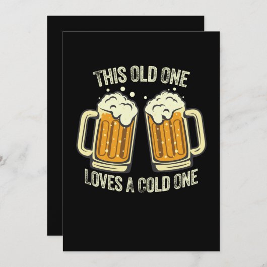 Deze oude houdt van een koude. kaart (Voorkant / Achterkant)