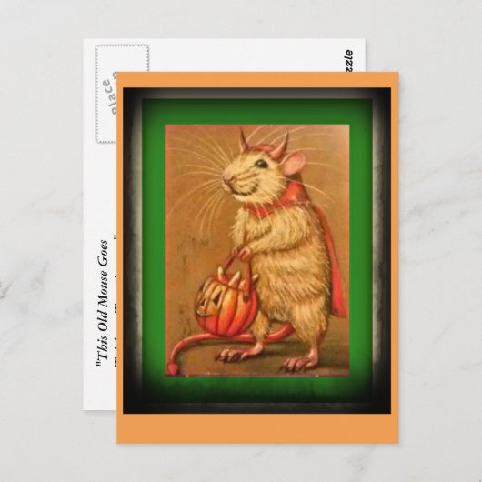 Deze oude muis briefkaart (Voorkant / Achterkant)