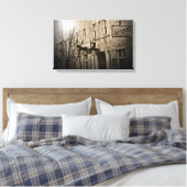 Deze oude winkel canvas afdruk (Insitu (Slaapkamer))
