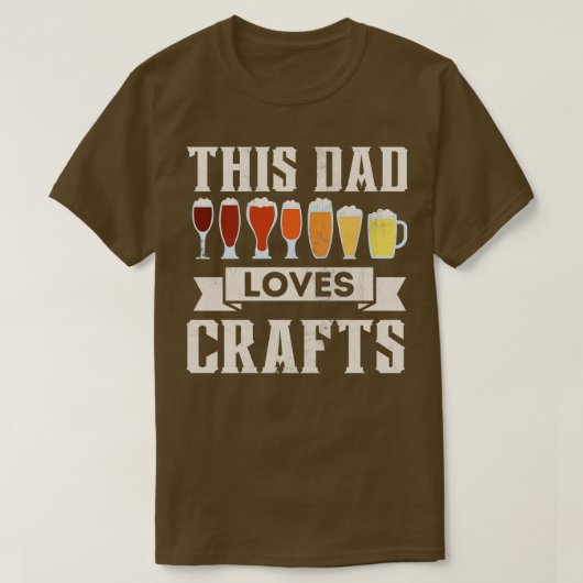 Deze pap houdt van krafts Beer Lover Funny Fathers T-shirt (Design voorkant)