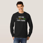 Deze pap laat de stoomtram van vader S-dag trainen T-shirt (Voorkant volledig)