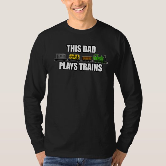 Deze pap laat de stoomtram van vader S-dag trainen T-shirt (Voorkant)