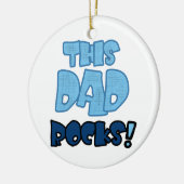 Deze pap Rocks Gifts Keramisch Ornament (Links)