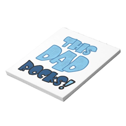 Deze pap Rocks Gifts Notitieblok (Linkerzijde)