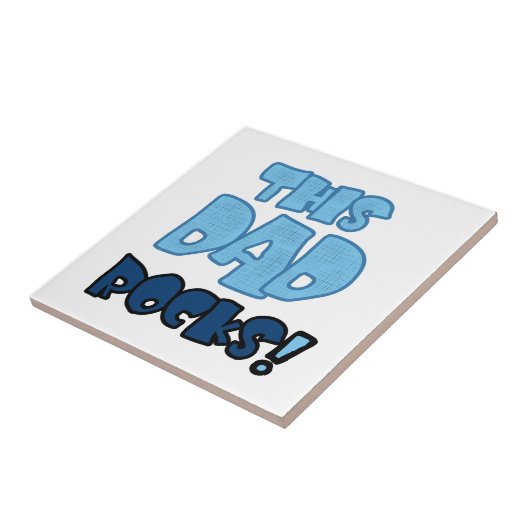 Deze pap Rocks Gifts Tegeltje (Zijkant)