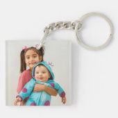 Deze papa behoort tot met fotoscript Kinder naam Sleutelhanger (Achterkant)