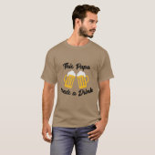 Deze Papa Heeft Eén Bier Nodig T-shirt (Voorkant volledig)