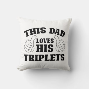Deze papa houdt van zijn drieling - Cadeau voor pa Kussen