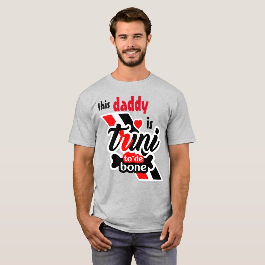 Deze papa is Trini 2 de bone T-shirt (Voorkant volledig)