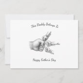 Deze papa is van – Cadeau met namen van kinderen - Feestdagenkaart (Voorkant)