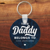 Deze pappa behoort tot de donkere marineblauw van  sleutelhanger (Voorkant)