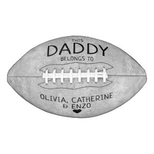 Deze pappa behoort tot de Kinder Names Vaderdag Gr American Football