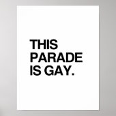 Deze parade is homo poster (Voorkant)