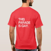 Deze parade is homo t-shirt (Achterkant)