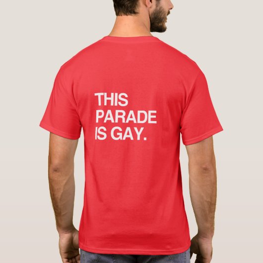 Deze parade is homo t-shirt (Achterkant)