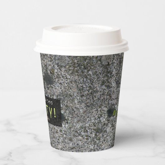 Deze Partij Geologie Graniet elke tekst Papieren Bekers (Links)