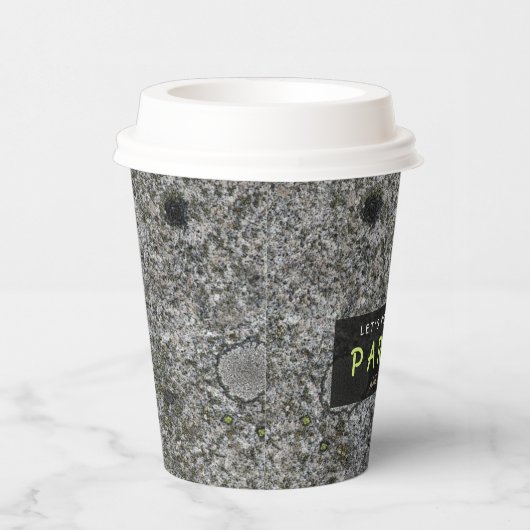 Deze Partij Geologie Graniet elke tekst Papieren Bekers (Rechts)