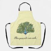 Deze pauw kan koken schort (Voorkant)