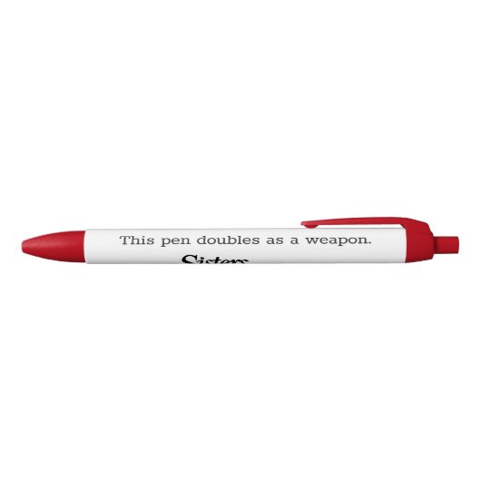 Deze pen is tevens een wapen (Bovenkant)
