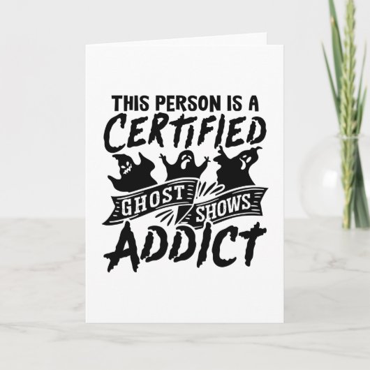 Deze persoon is gecertificeerd voor jacht op Ghost Kaart (Voorkant)