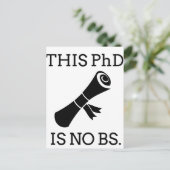 Deze PhD is geen BS Briefkaart (Staand voorkant)