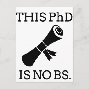 Deze PhD is geen BS Briefkaart